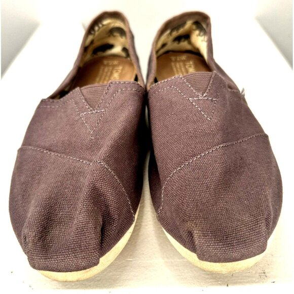 TOMS Womens Shoes Alpargata Slip On Original Canvas Classics Casual Gray 7.5 - Picture 2 of 13